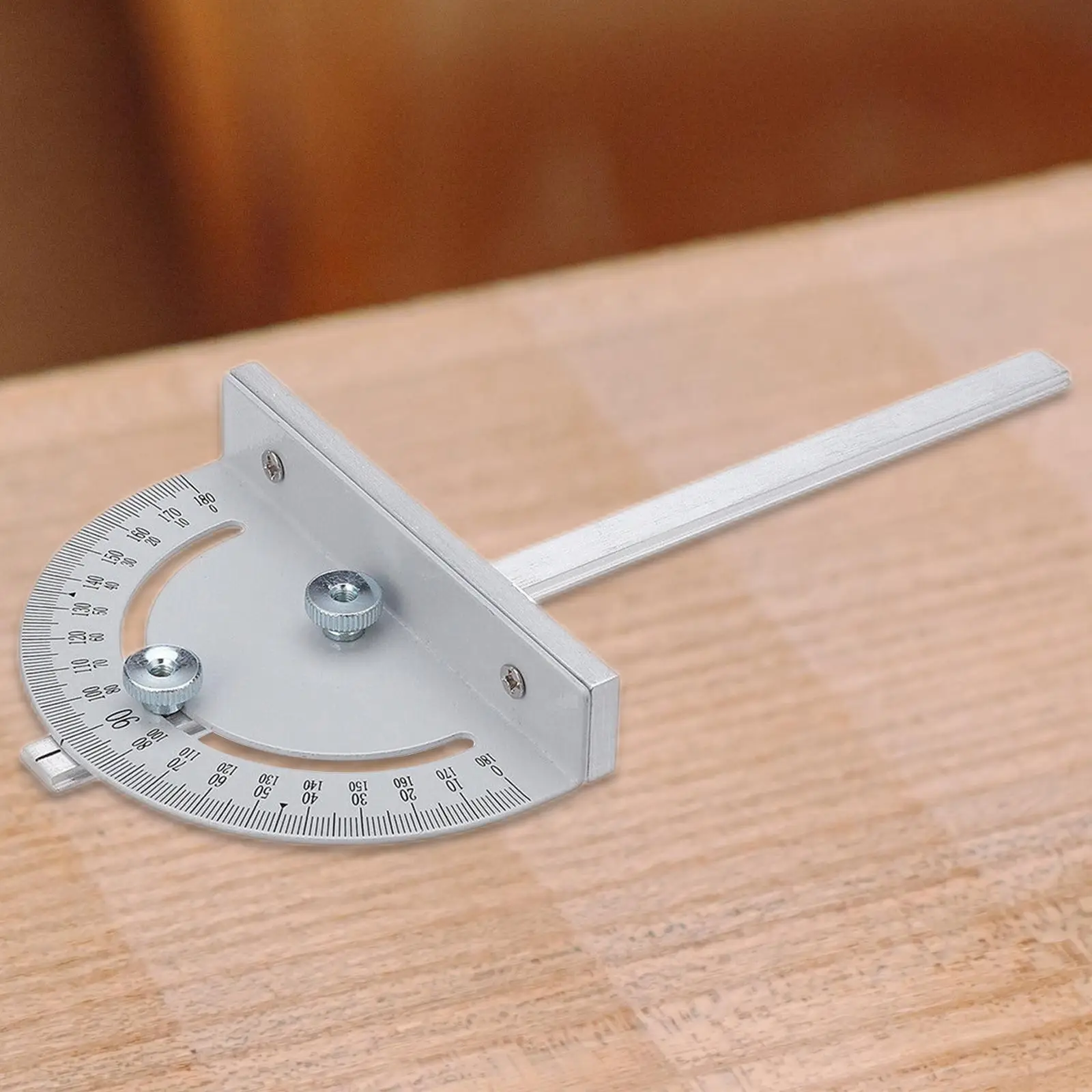 Metal Protractor 180 Degrees Round Head Angle for Woodworking Drawing