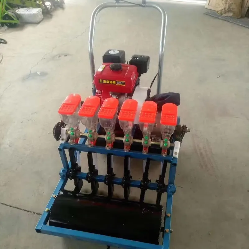 

Vegetable planter with adjustable plant spacing and number of rows can be used for various vegetable seeds in seeding equipment