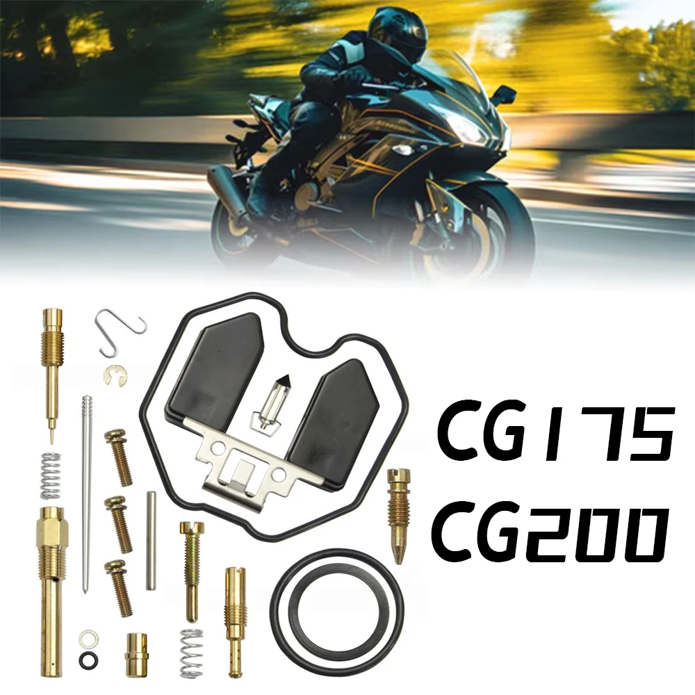 PZ30 Carburetor Repair Kit Full Set with Gaskets, Jets, O-Rings for Honda CG175 CG200 CG250 Motorcycle 175cc to 250cc