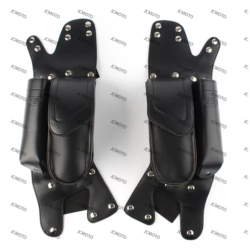 

For Harley Davidson Touring Road King / Electra Road Glides with crash bars 1Pair Motorcycle Saddlbag Guard Bag Right & Left