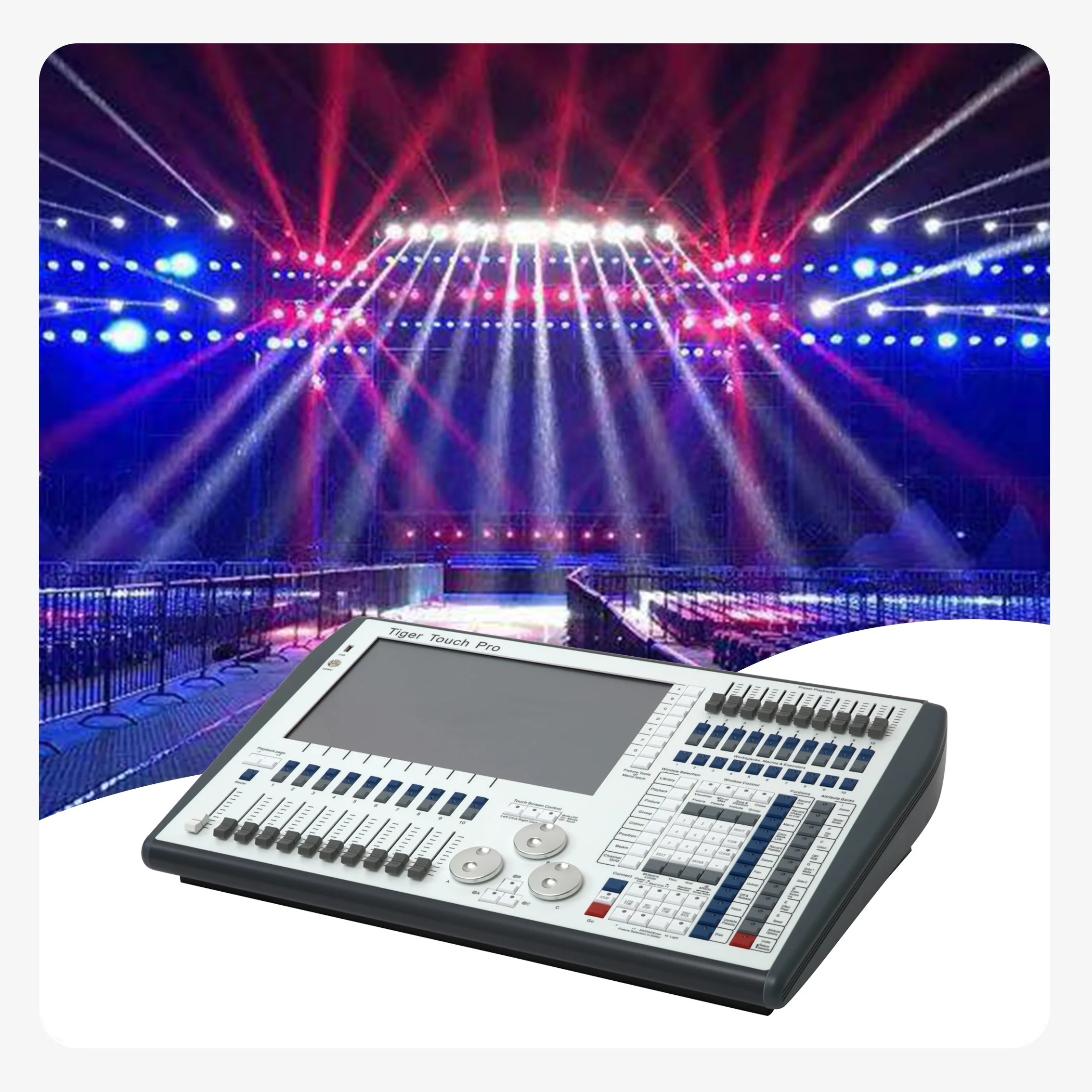 

Прямая продажа с фабрики CPU I7 8G V16.0 Tiger Touch Pro Dmx контроллер