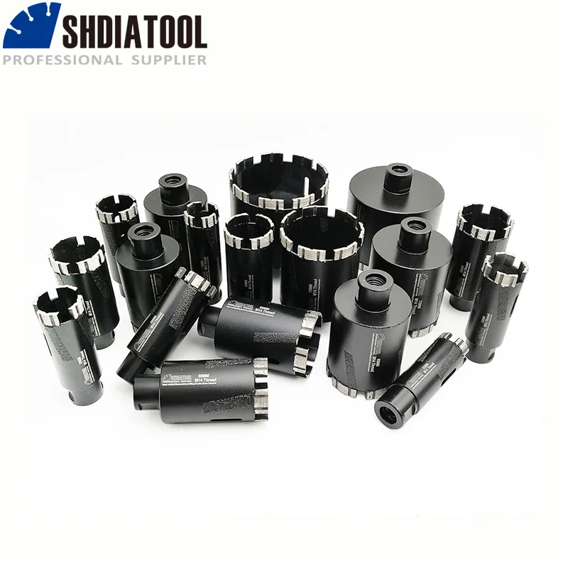 SHDIATOOL Dia12-102mm Laser Welded Diamond Drill Bits Hole Opener Granite Marble Concrete Drilling Bits M14 or 5/8