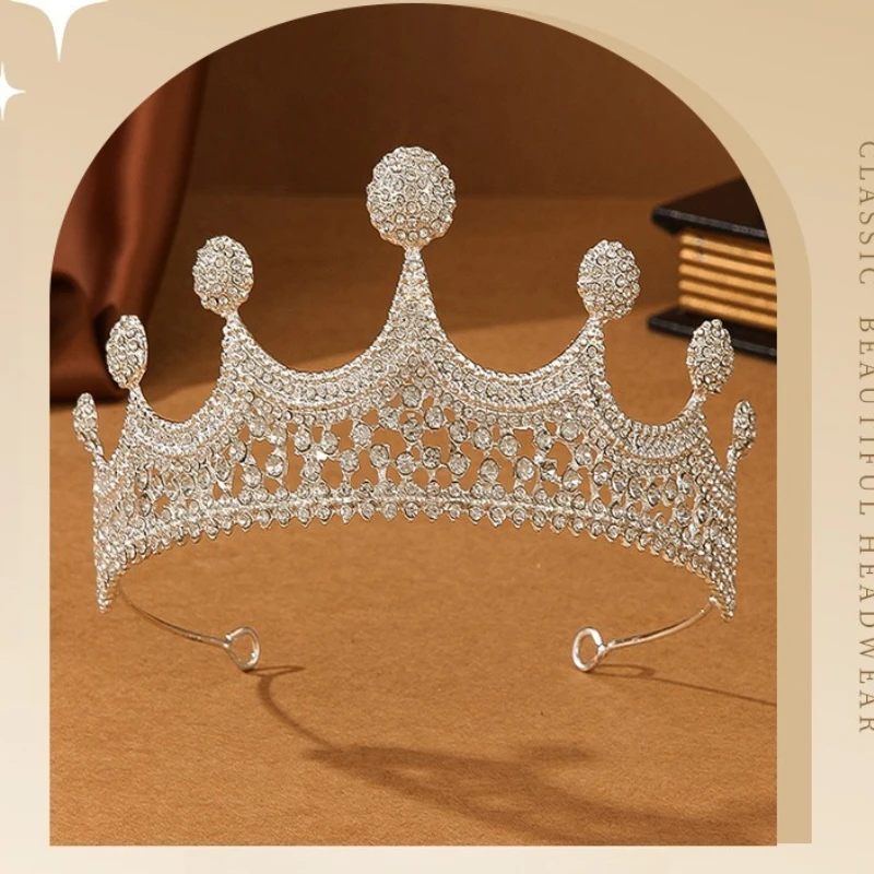 أغطية رأس الزفاف الجميلة، تاج الزفاف، فستان الزفاف، إكسسوارات الشعر الباروكي، إكسسوارات الزفاف، المجوهرات