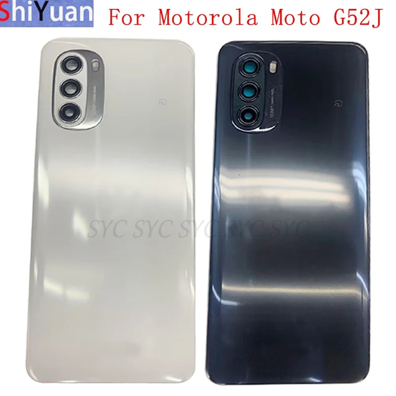 

Back Battery Cover Rear Door Panel Housing Case For Motorola Moto G52J Battery Cover with Logo Replacement Parts