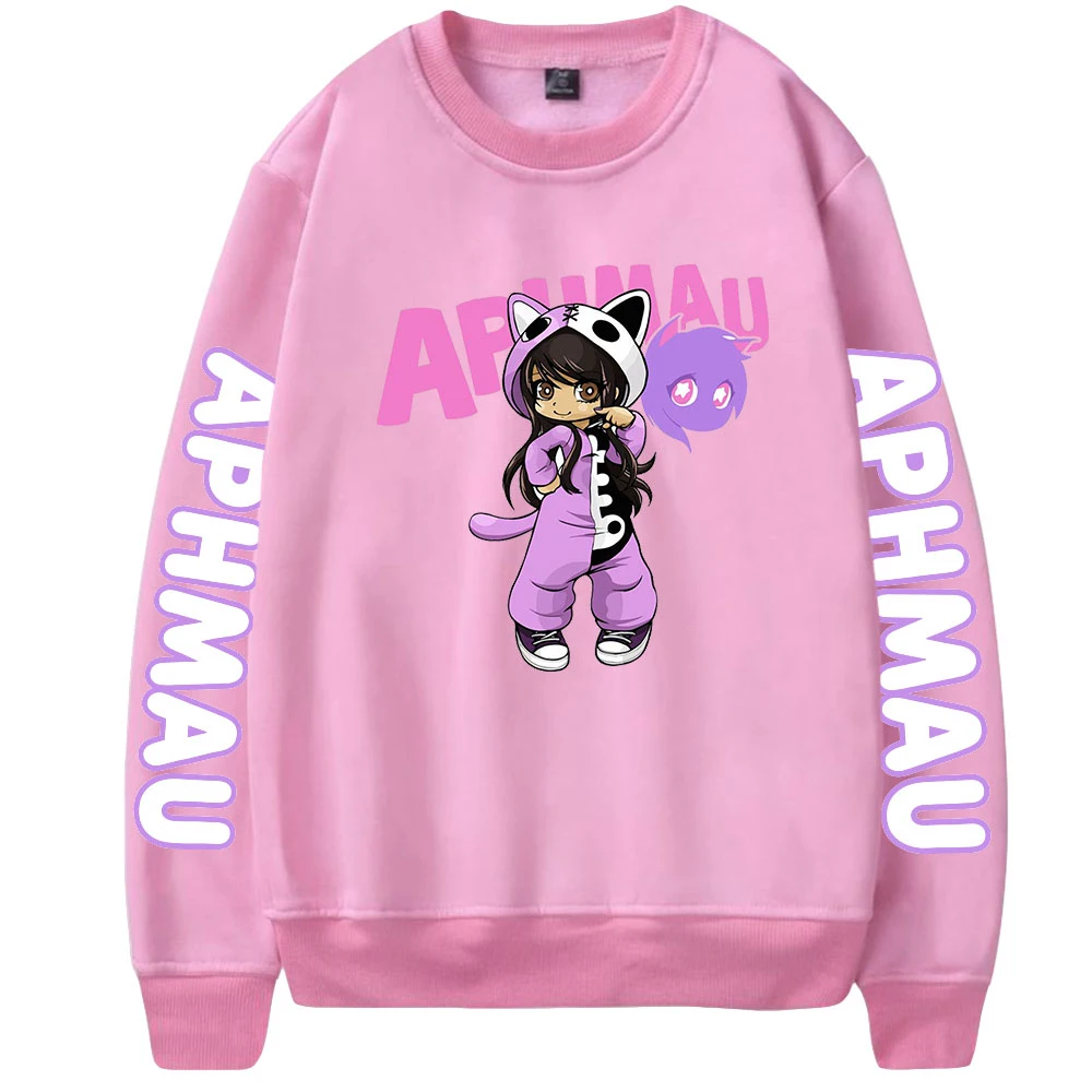 

Men Hoodie Aphmau Merch Sweatshirt Unisex Crewneck Long Sleeve Men Women's Outwear Harajuku Streetwear 90s Youtuber Youthful