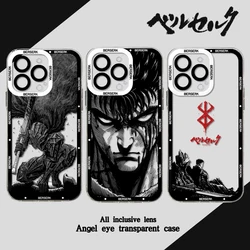 Berserk Guts Hot Anime Clear Case For Samsung A73 A72 A71 A55 A52 A51 A50 A42 A35 A33 A32 A31 A30 A24 A23 A22 A13 A12 5G Cover