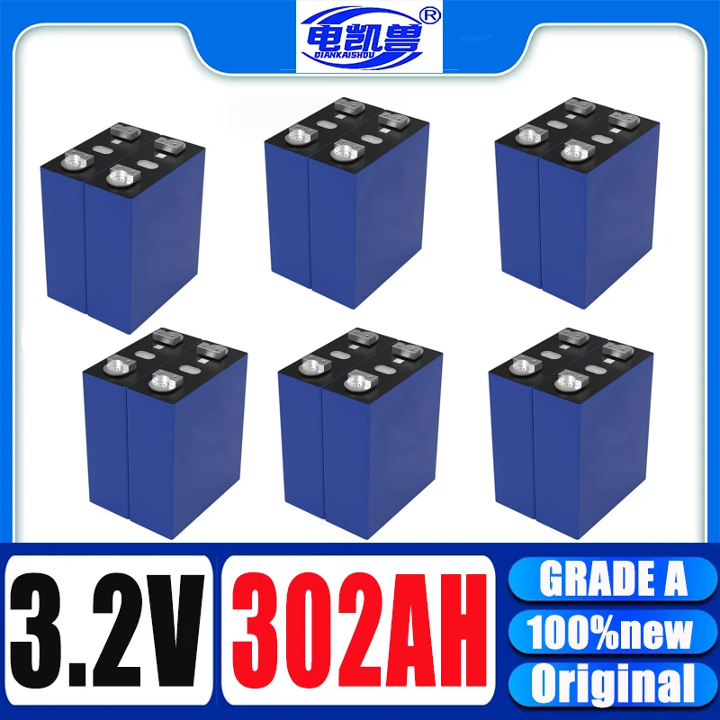 

8pcs A-level 3.2V 300ah 302ah Lifepo4 battery DIY 24V 48V RV solar boat household energy storage rechargeable battery tax exempt