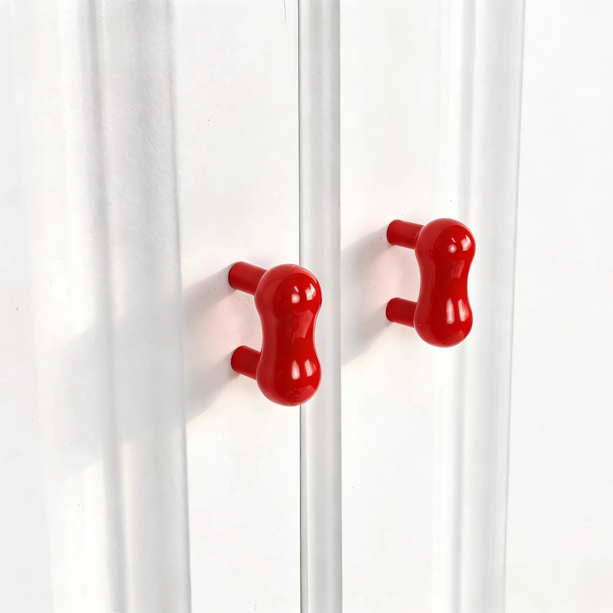 BCD-Modern Simple Color Cabinet Door Handle Bauhaus Style Wardrobe Cabinet Drawer Peanut Handle Yellow Blue Green Gole
