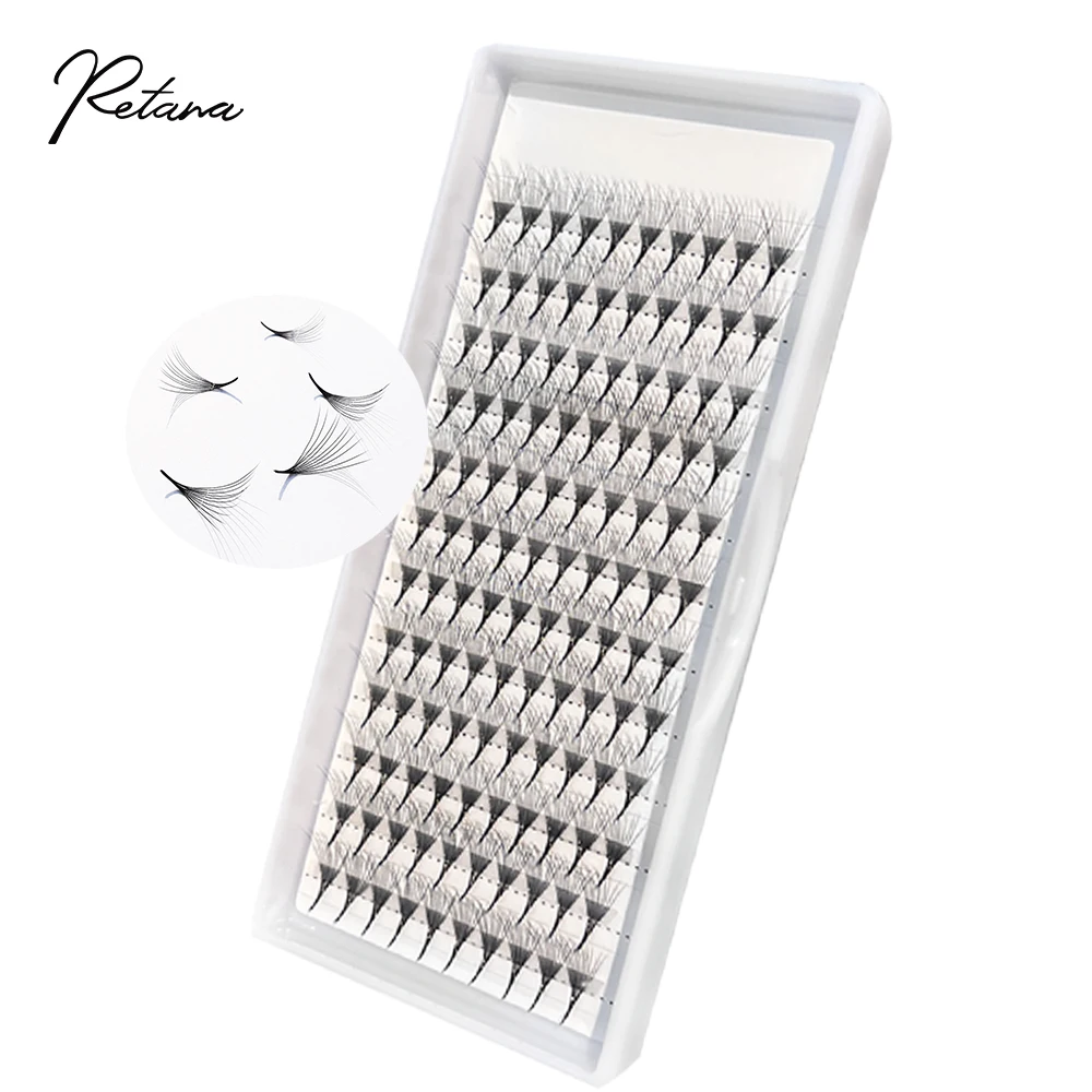 Long Sharp Stem Premade Volume Fans Lash 5D/6D/7D/8D/9D Narrow Fans Lash Slim Thin Pointy Base Russian Volume Fans Lash Eyelash