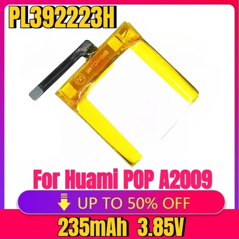 

High quality PL392223H PL382222H PL382222GH Battery For Huami POP A2009 Amazfit Bip U A2017 Smat Watch Battery 392223 225/235mAh