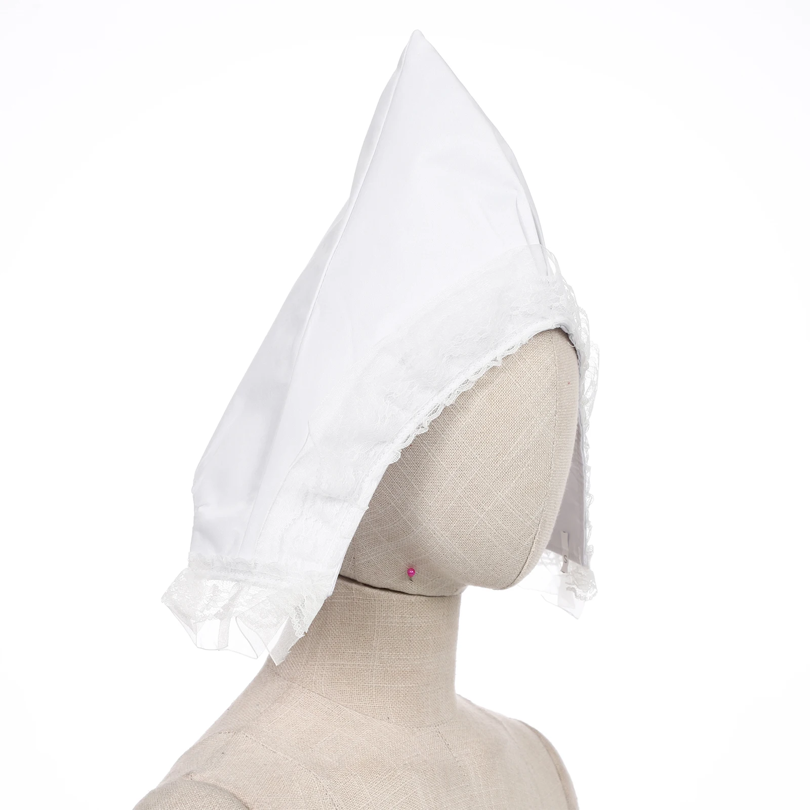 قبعة على الطراز الريفي للبالغين والأطفال، قبعة رائعة من الدانتيل على الحدود، إكسسوار زي لأداء التصوير الفوتوغرافي للحفلات #4