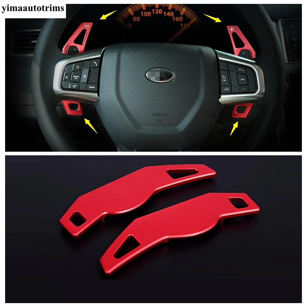 

Car Steering Wheel Gear Shift Paddles Plate Sequins Cover Trim For Land Rover Discovery Sport 2015 - 2023 Interior Accessories