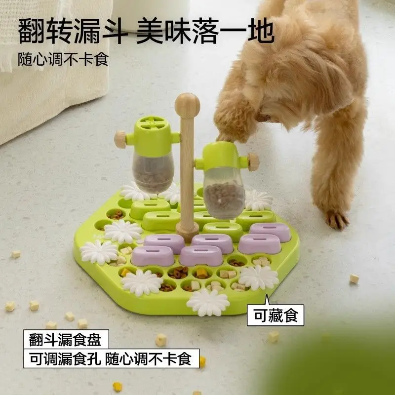 

Dog Puzzle Toy with Food Hiding Sniffing Mat for Pets - Interactive Training, Mental Stimulation for Dogs and Cats