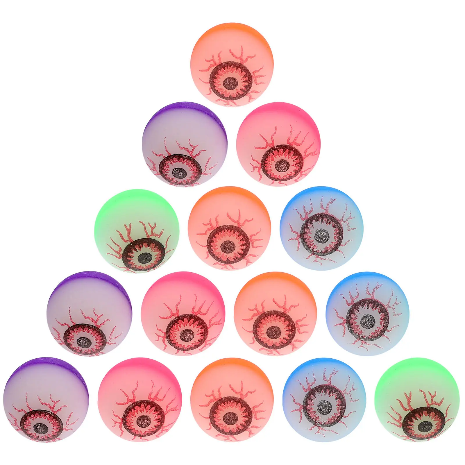 

10Pcs 32Mm Scary Bouncing Eyeballs Perfect for Halloween Party Supplies Trick Treat Bags Halloween Decorations Bulk