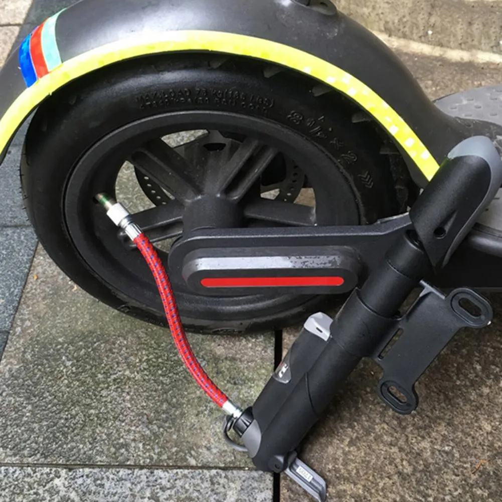 Adecuado para Scooters 1 * extensión de manguera antideslizante, conversión de bomba de bicicleta, piso de tubo extendido eléctrico