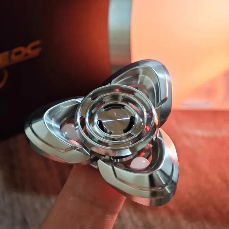 YHEDC Magiczny Nóż Wzór Mechaniczny Stal Nierdzewna Fidget Gyro Dekompresja Zabawka Biurkowa Prezent