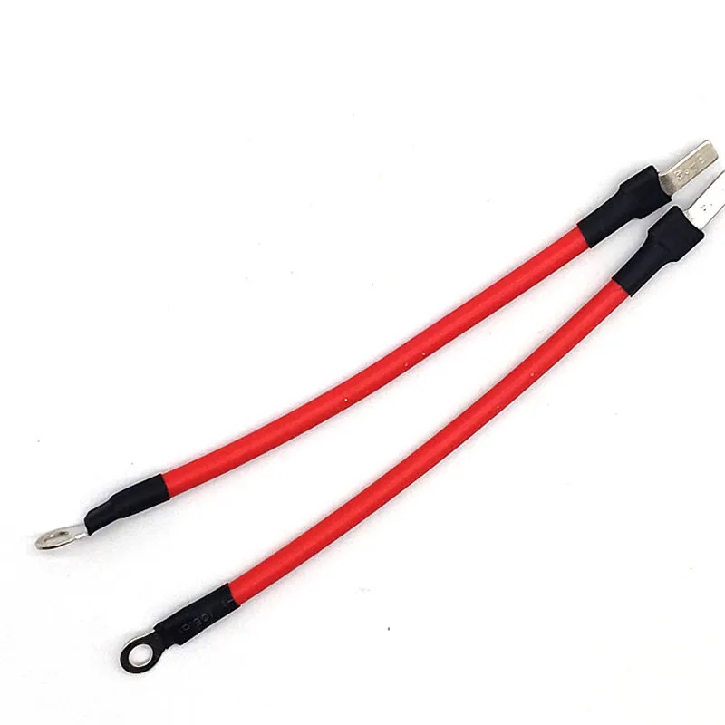 20CM 20AWG RED DBN1.25-10 Blade Type 5.2 Ring Terminal Splice Crimp Connector Terminals Flat Blade EnD Type wire harness