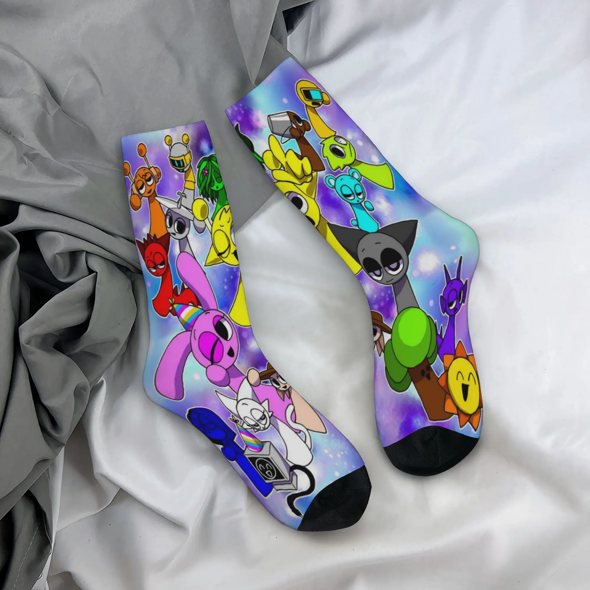 Sprunkis Accessories Men Women Socks Breathable  Sport Middle Tube Socks Super Soft Little Small Gifts