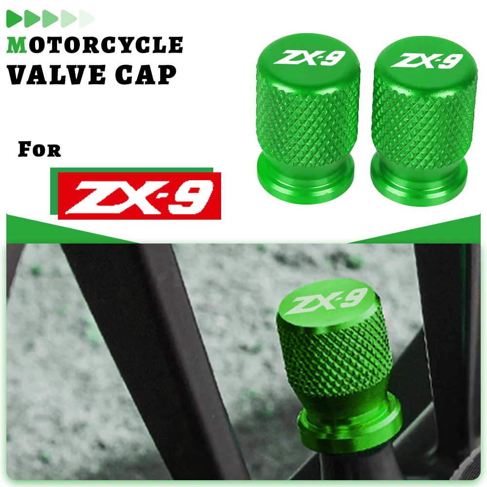 

Motorcycle CNC FOR KAWASAKI ZX9 ZX-9 1994-1997 1996 1995 ZX9 Vehicle Wheel Tire Valve Air Port Stem Caps Covers Plug