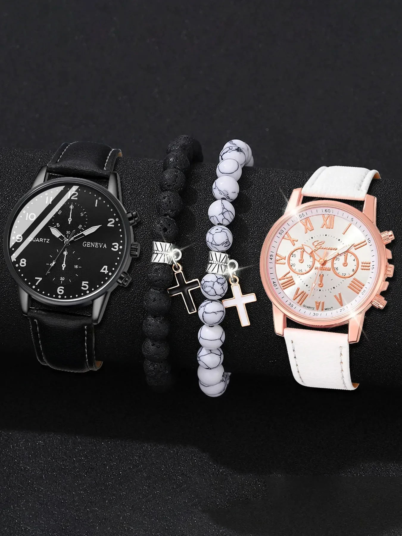 4-piece Women's Watch Fashion Watch Women's Versatile High end Women's Watch Women's Watch Set