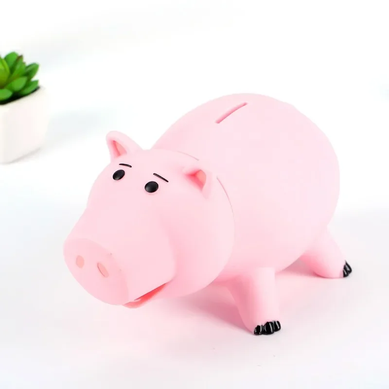 Pink Pig Piggy Bank Cartoon Toy Animal Money Box Large Capacity Saving Pot Home Decor Desk Ornament Birthday Kids Gift