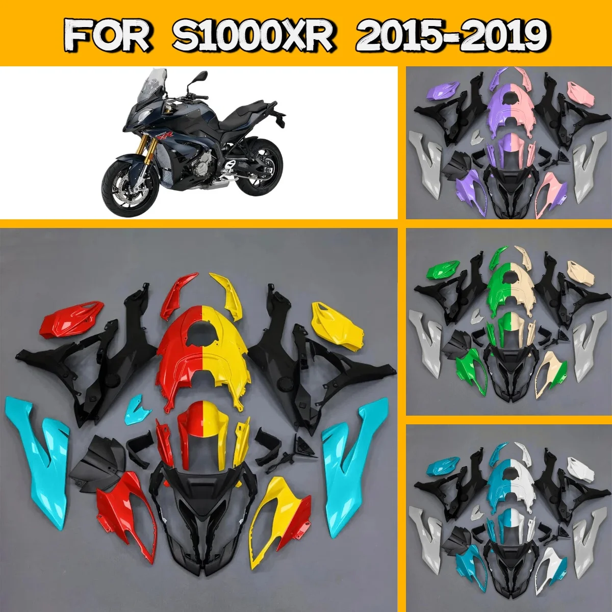 

For 2015-2019 BMW S 1000XR Easy Install Plastic Part Body Kit Motorcycle Fairings 15-19 S1000XR Fairing Set
