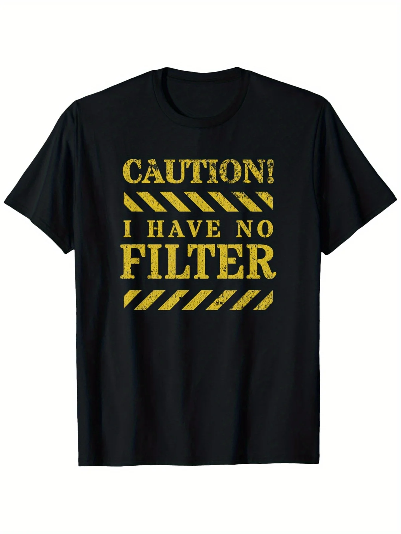 

Funny "Warning: No Filter" T-shirt - Heavyweight 180g oversized T-shirt suitable for both men and women
