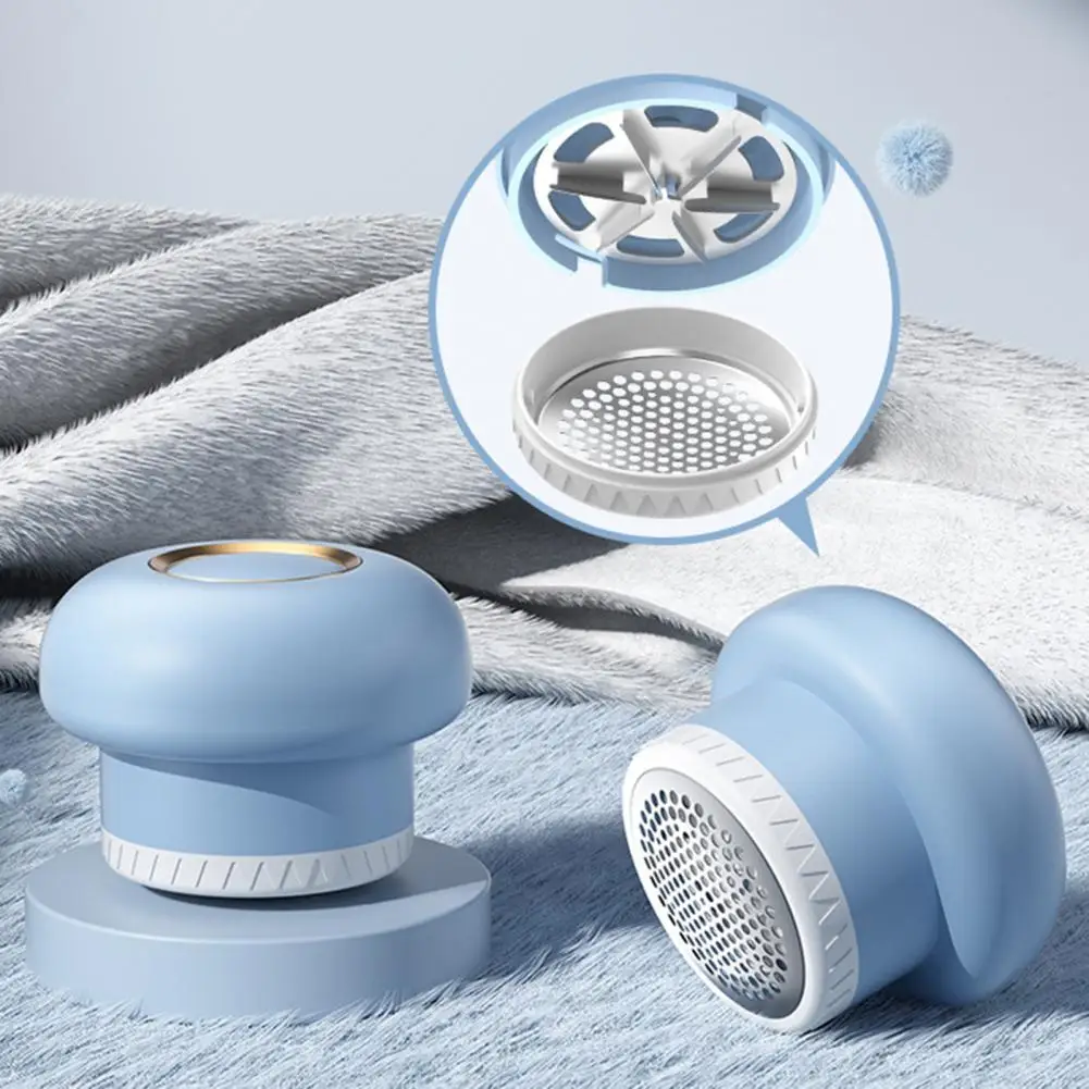 مزيل الوبر الكهربائي المحمولة ماكينة حلاقة الأقمشة الكهربائية مع 6 أوراق شفرات USB قابلة للشحن سترة Defuzzer الوبر للملابس