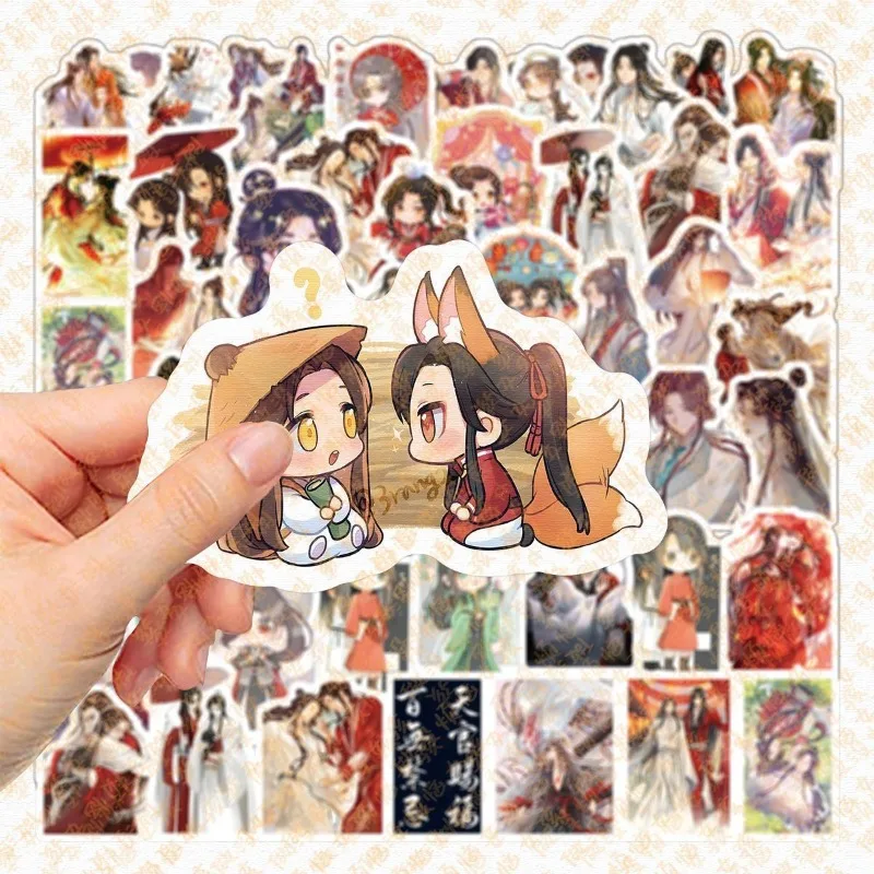 10/63/100PCS Heaven Official\'s Blessing Anime Stickers Decoration Suitcase Scrapbooking Laptop Phone Stationery Kid Sticker Gift