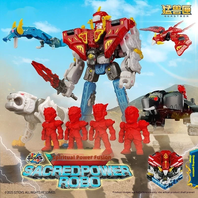 

Newest Beast Box Infinite Spirit Fusion 1/4 Team Transforming Toy Mecha Animal Model Display Gift Action Figure Collectible