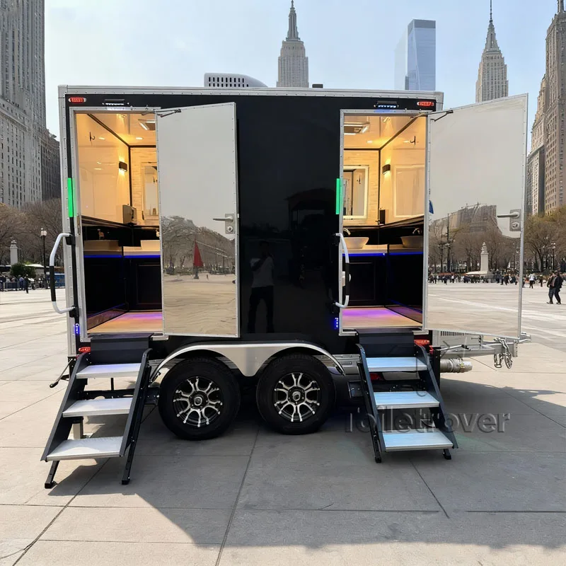 

High Quality Custom Commercial Luxury Restroom Trailer Toilet Portable Wc Mobile Bathroom with Shower