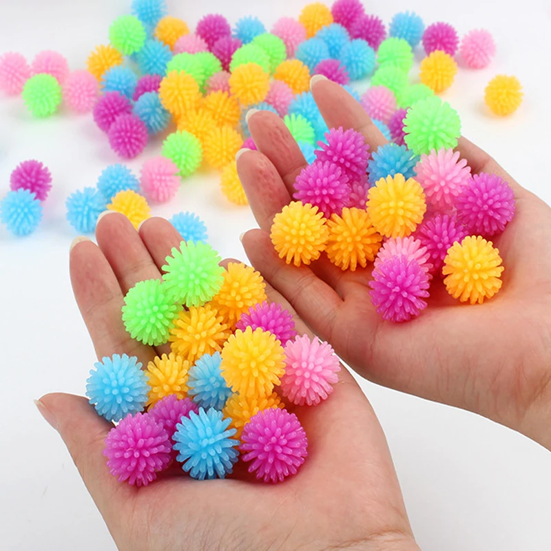 12PCS TPR Bayberry Ball Hedgehog Mini Massage Ball For Yoga Foot Massage Ball Vent Decompression Soft Squishy Squeeze Fidget Toy