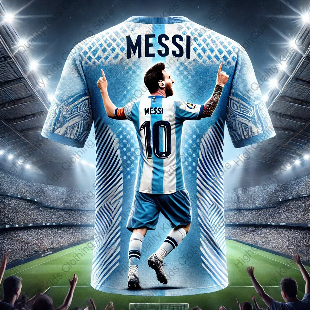 2026 New Product ChatGPT AI Messi Shirt Adult Football Shirt Children's Summer Football Training Top Clothing