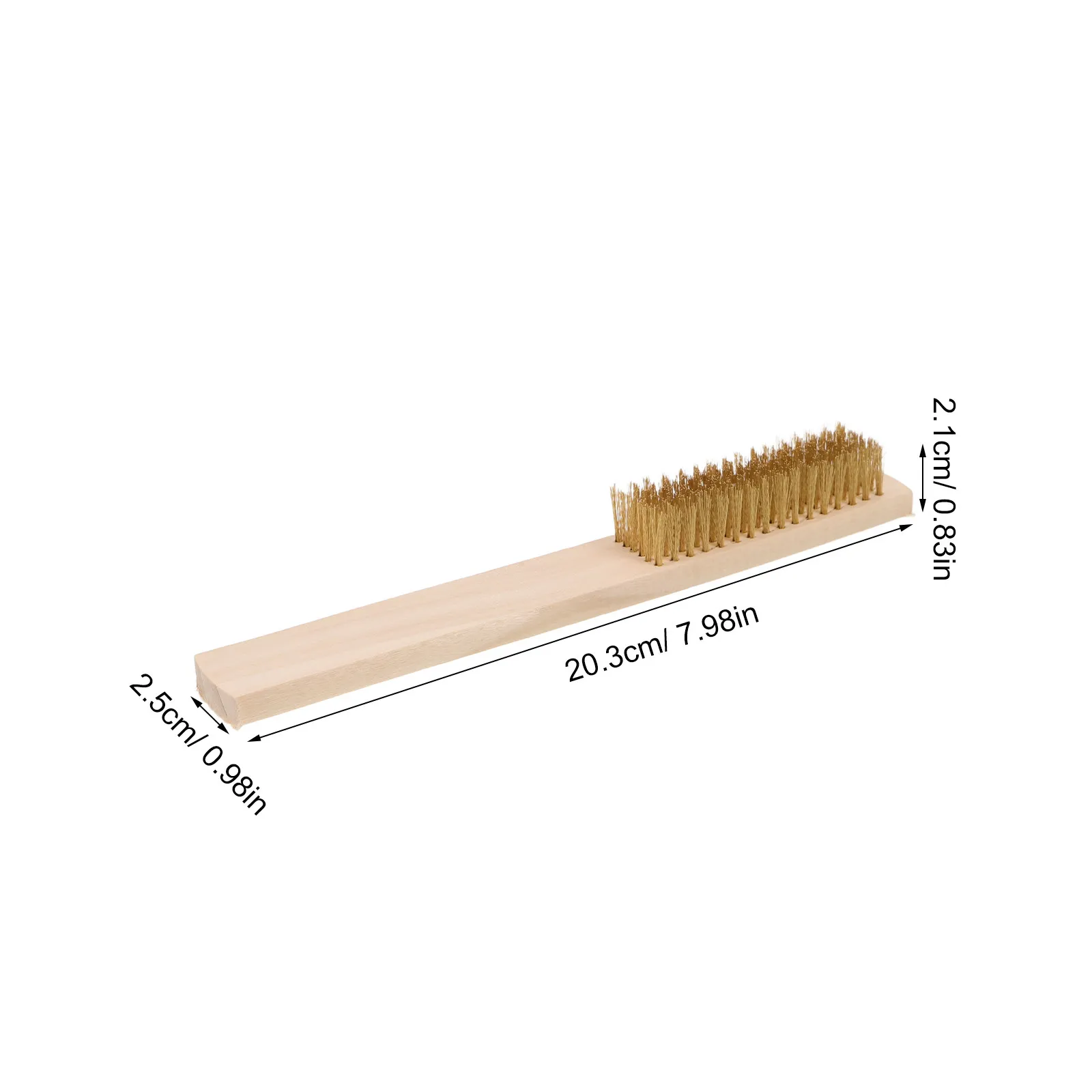 2Pcs Copper Wire Brush for Car Detailing Auto Cleaning Tools Grill Scrubber Pipe Rust Removal Workshop Household Maintenance view 6