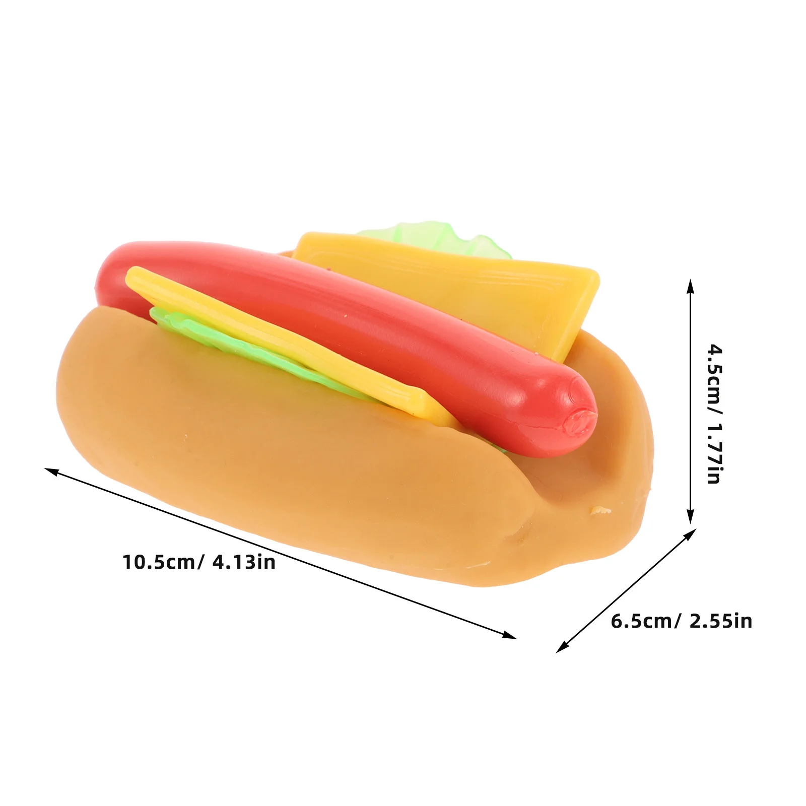 Hot Dog Squeeze Creative Fidget Plaything For Kids Stress Relief Funny Kawaii Sensory Fake Food Party Favors Decorative
