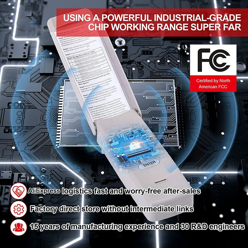 LiftMaster 877MAX Garage Door Keypad Compatible 877LM 973LM 977LM 377LM 376LM Garage Door Opener Remote Control 315MHz 390MHz