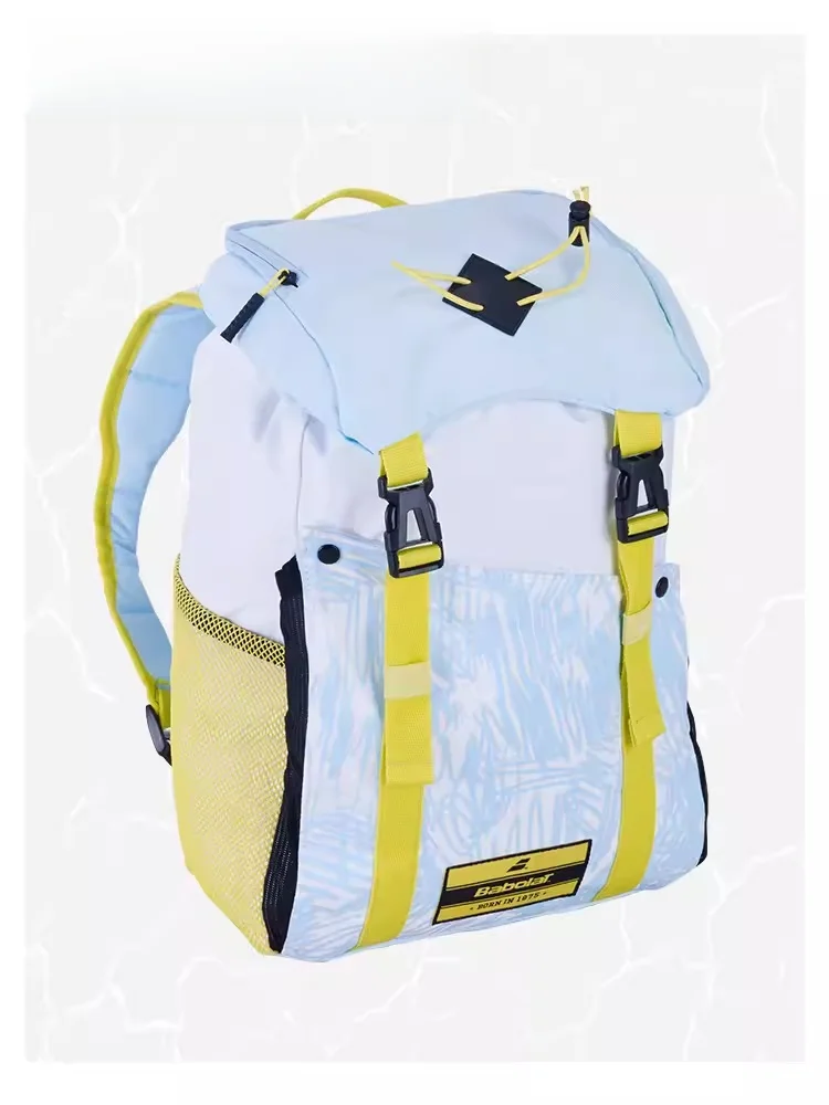Bolsa de Tênis Infantil Babolat, de Ombro Único, Cores Azul, Amarelo e Roxo, Bolsa de Tênis de Ombro Duplo para Adolescentes