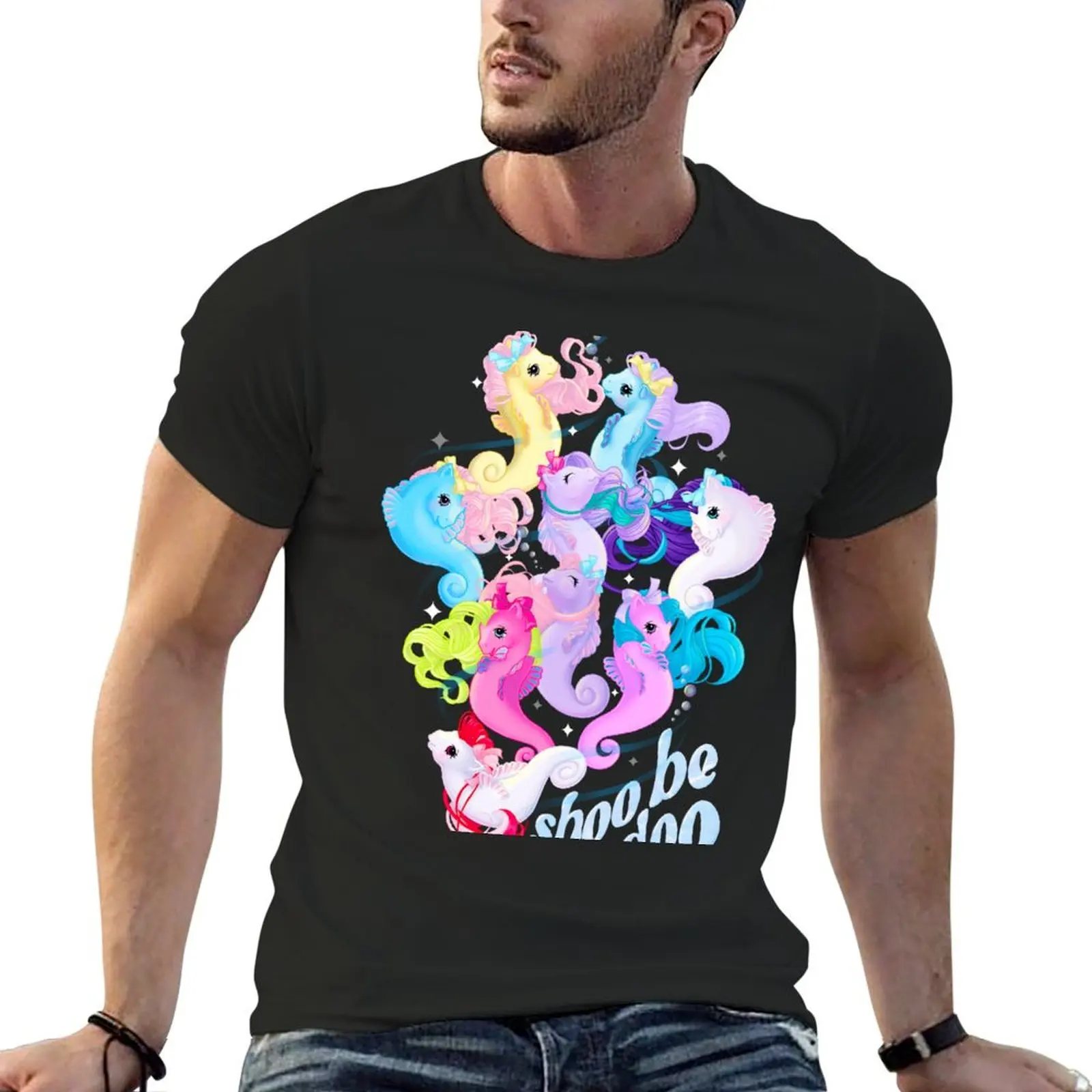 MLP Sea Ponies Unite! T-Shirt anime stuff man t shirt sweat plain black t shirts men