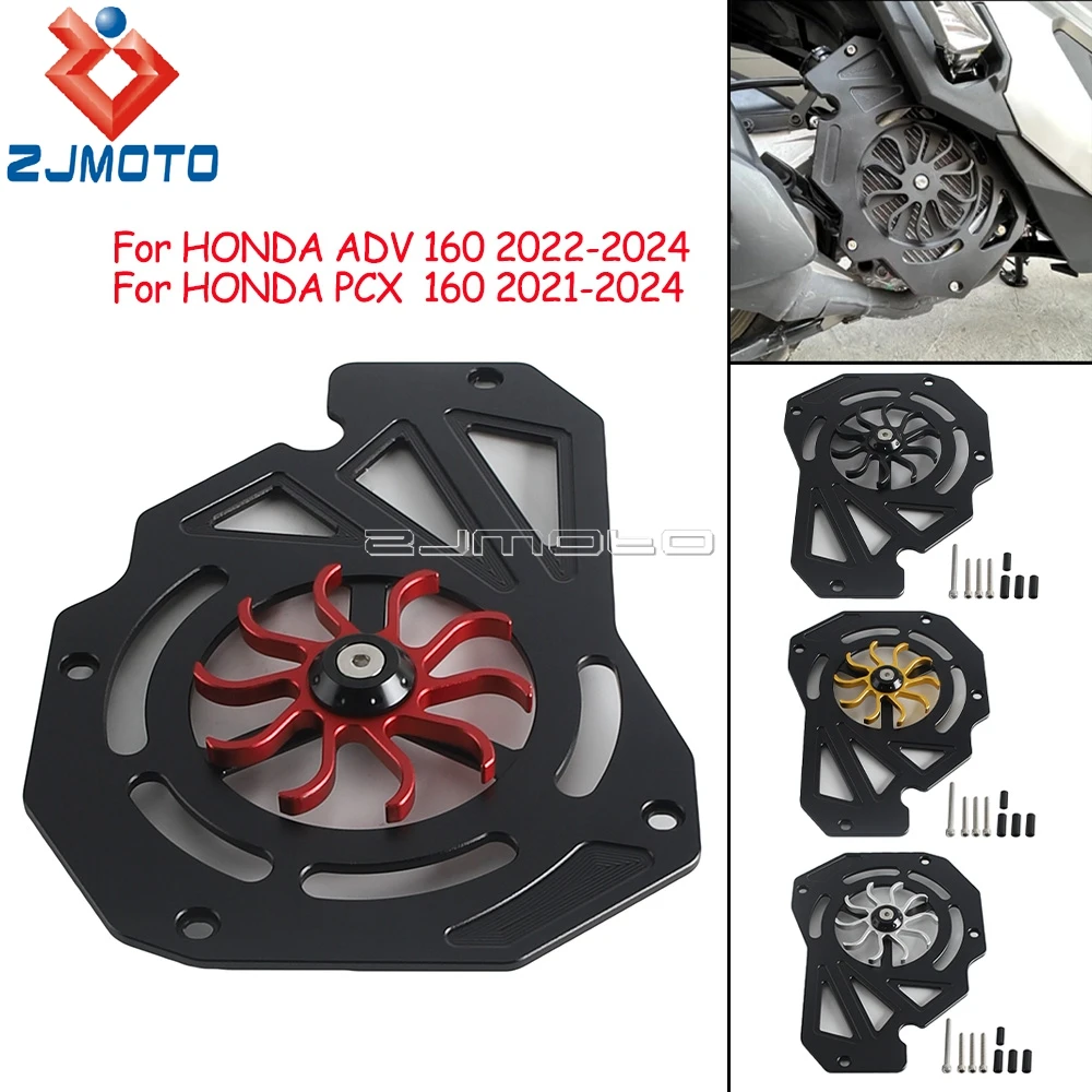 

Black/Red/Gold/Silver Motorcycle Engine Cooling Radiator Guard Grille Water Tank Net Protection For HONDA PCX ADV 160 2021-2024