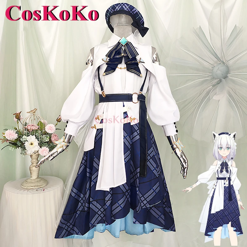 

CosKoKo Blue Journey Cosplay Anime VTuber Hololive Costume Music Project Uniforms Women Halloween Party Role Play Clothing S-XL