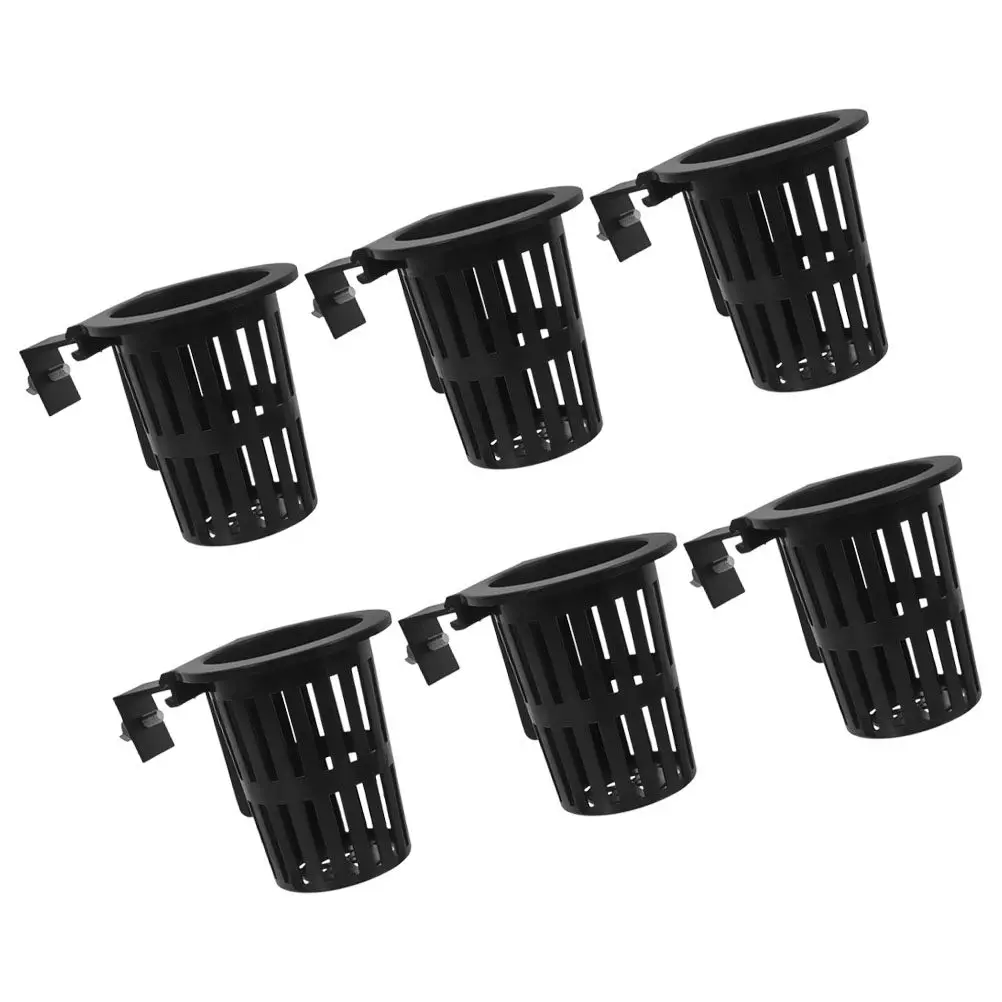 Juego de 6 Cestas Hidropónicas para Acuario, Macetas Colgantes Verticales para Jardinería, Soporte para Pecera, Decoración para Pecera