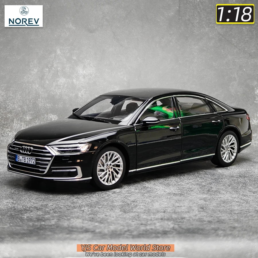 NOREV diecast model 1:18 Audi A8L 2017 A8 Metal material car model Static Ornament Holiday Gift Collection