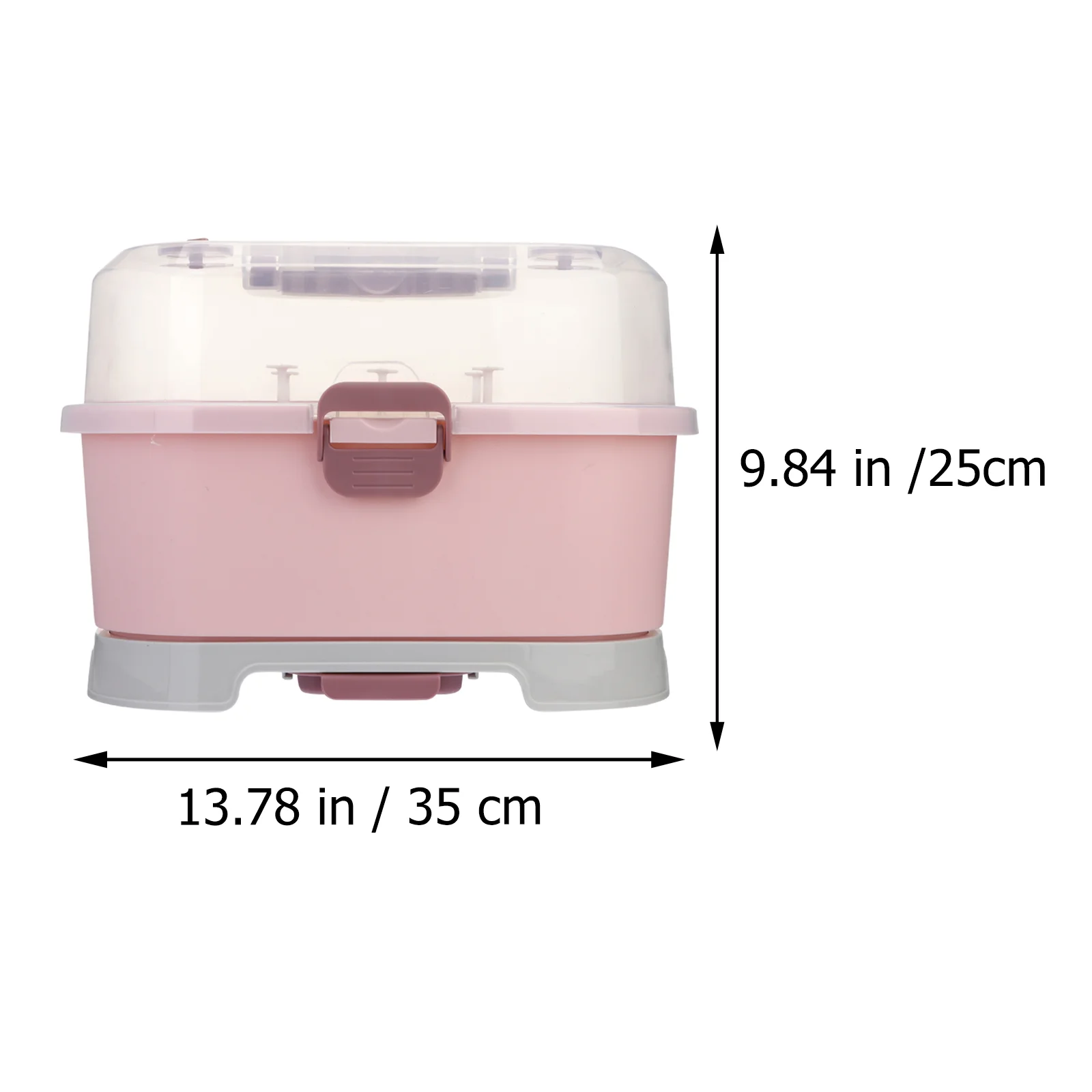 Storage Box Milk Bottle Case Dryer Holder Baby Bottles with Cover Supplies Container Breastfeeding Drainer Travel Cups