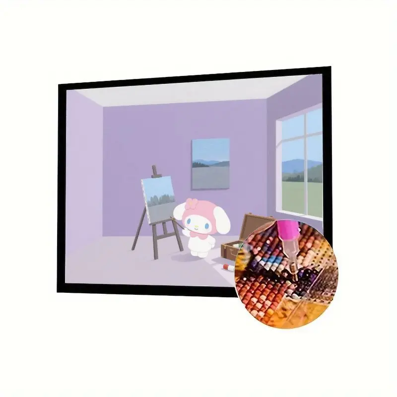 

1 шт., набор для алмазной живописи My Melody, 5D полная дрель, сделай сам, милый мультфильм Sanrio, художественный персонаж, вышивка стразами, художественное ремесло, расслабление