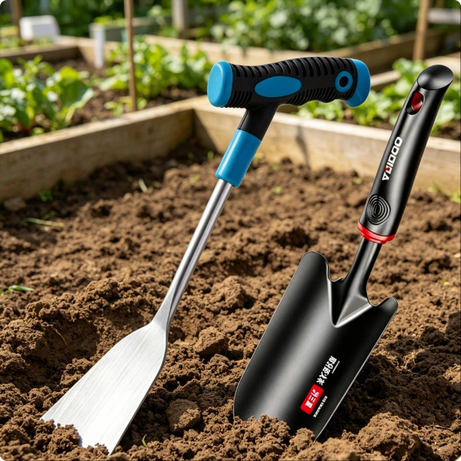 Digging Trowel Sturdy Soil Loosening Tool Garden Hand Trowel Comfort Grip Garden Spade Hang Hole for Planting