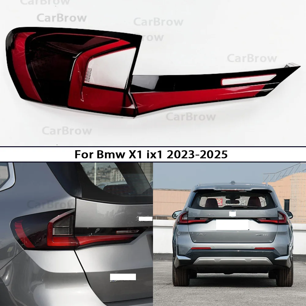 

Для BMW X1 ix1 2023-2025 крышка заднего фонаря задний бампер тормозной оболочка корпус из плексигласа маска заменить оригинальный абажур
