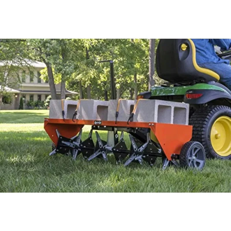 Patio, Lawn & Garden Agri-Fab 45-0299 48-Inch Tow Plug Aerator,Orange & Black,Large