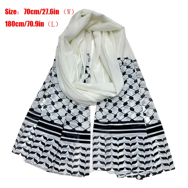 2024 Prints Chiffon Hijab Scarf Breathable Soft Big Size Fashion Forward Scarves Headscarf Muslim Hijabs Shawl