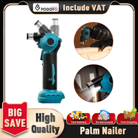 Podofo Cordless Rechargeable Hammer Copper Motor with LED Light 0°45°or 90° Adjustable Head Hammer Drill for Makita 18V Battery