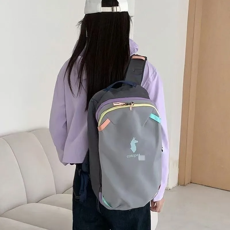 Outdoor 20L Travel Hiking Color Block Backpack Lightweight Hiking Large Capacity